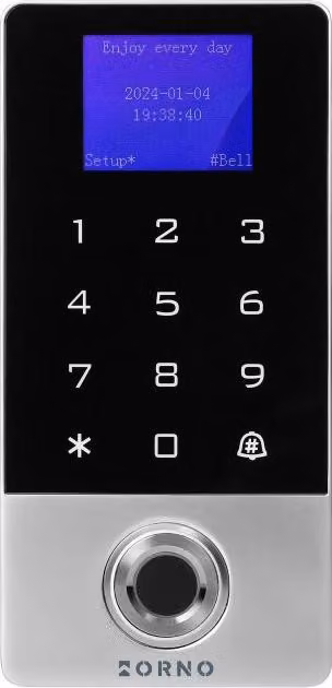 Serratura a codice tattile con lettore di schede di prossimità e portachiavi WLAN, IP68, Tuya, OR-ZS-829