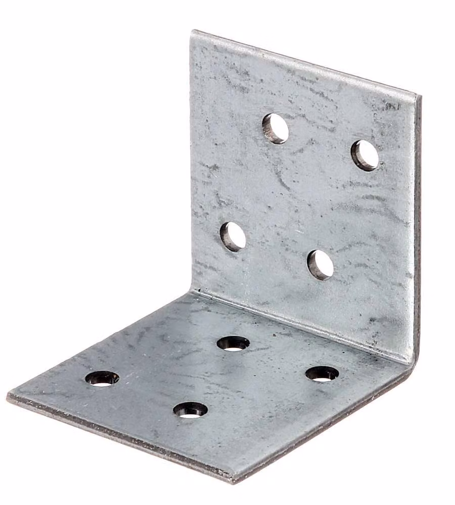 Alberts Piastra Angolare Giunzione 40x40 mm Zincata Sendzimir 8 Fori