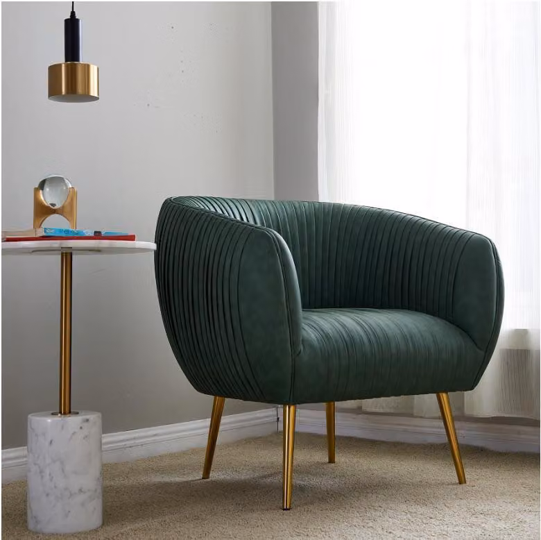 Luxus Wohnzimmer Relax Sessel Metall Design Polster Lounge Club Stuhl Sitz