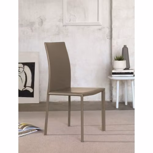 Sedia Vanity in cuoio Friulsedie