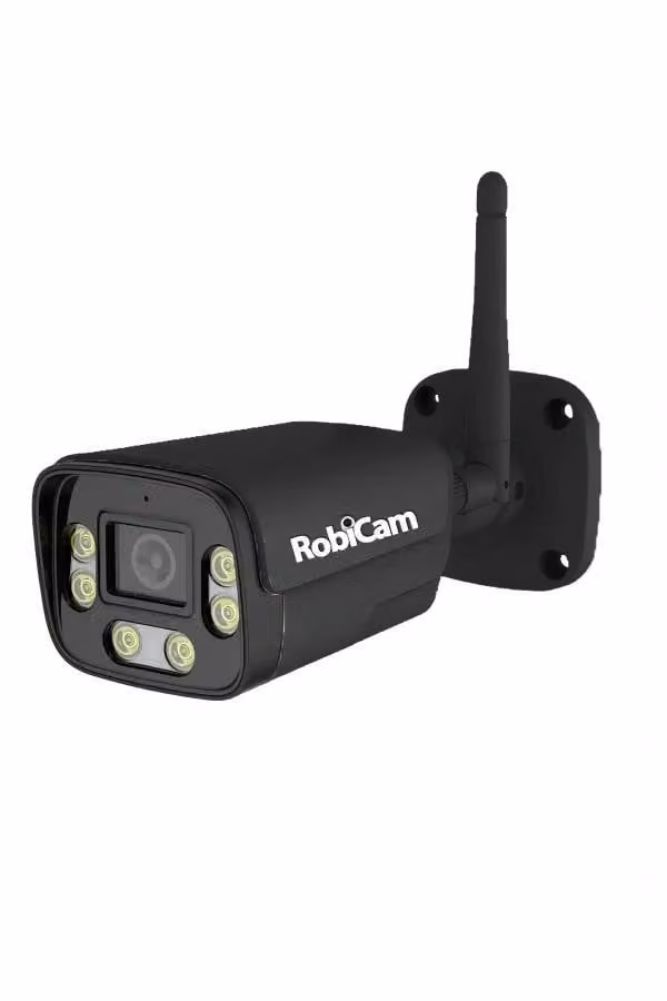 Telecamera WiFi RobiCam Black, Bullet, telecamera nera, корпус металlico