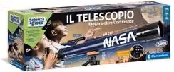 Telescopio giocattolo NASA Clementoni blu per astronomia e scienza e gioco