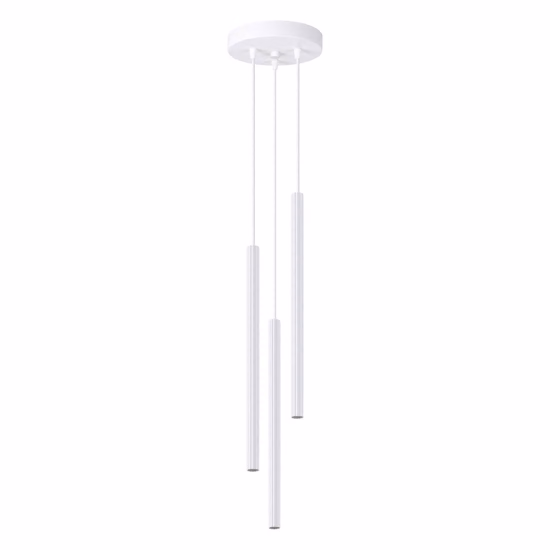 Lampada a sospensione ARCHE 3P bianco 3xG9 8W acciaio 120x20x20cm Sollux Lighting