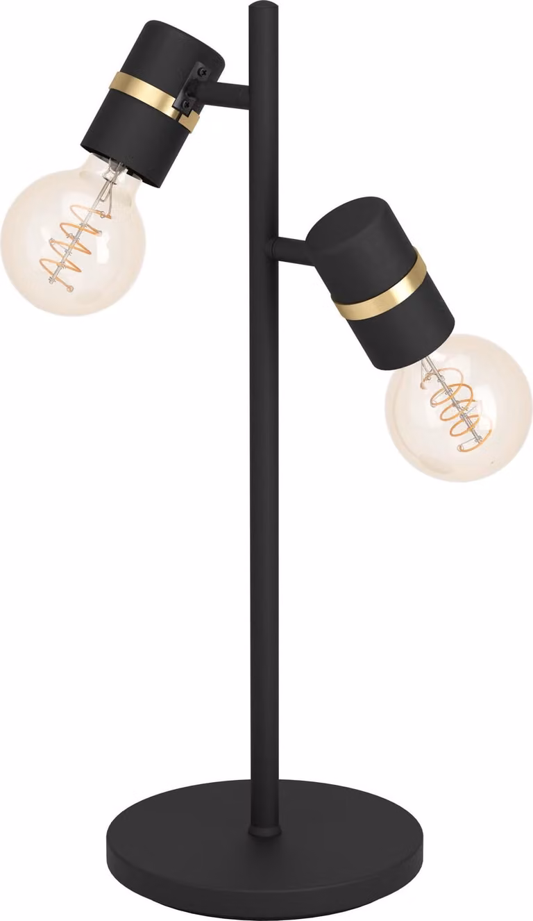 Eglo 900178 LURONE E27 2-fold lampada da tavolo 205x50mm ottone nero