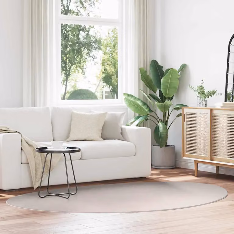 Tappeto moderno vidaXL HUARTE color sabbia in poliestere, L 160 cm x P 230 cm