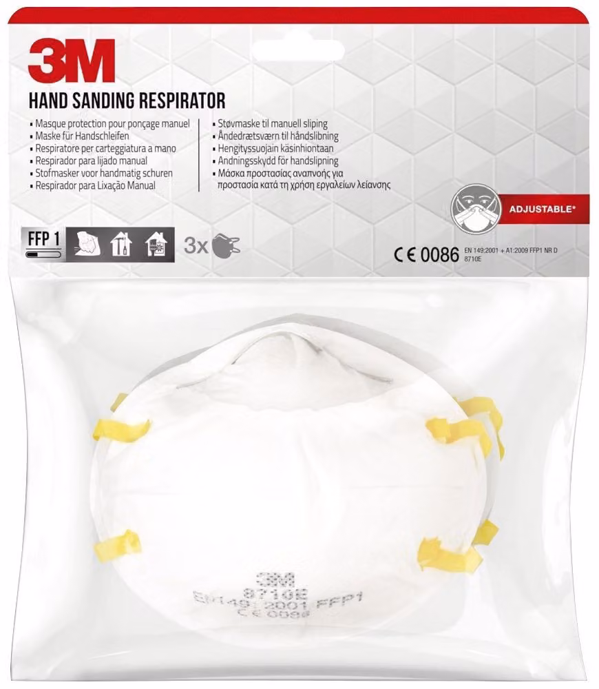 3M 8710C3 Maschera per polveri sottili - 3 pezzi