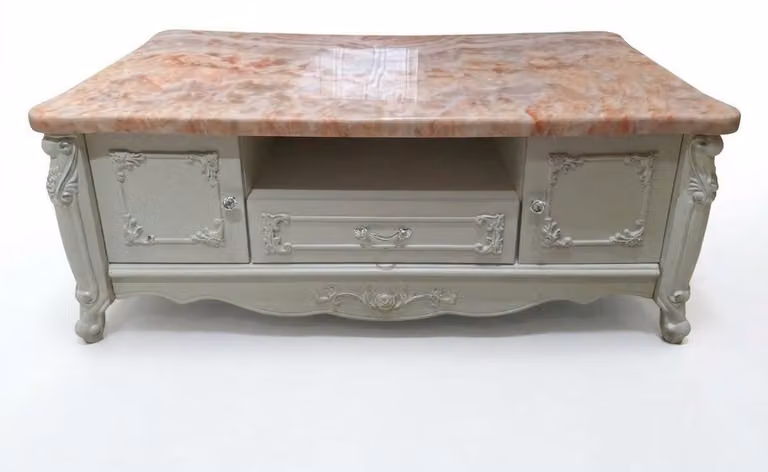 Moderne Weiße Kommode Marmordesign Sideboard Schrank Wohnzimmer Design