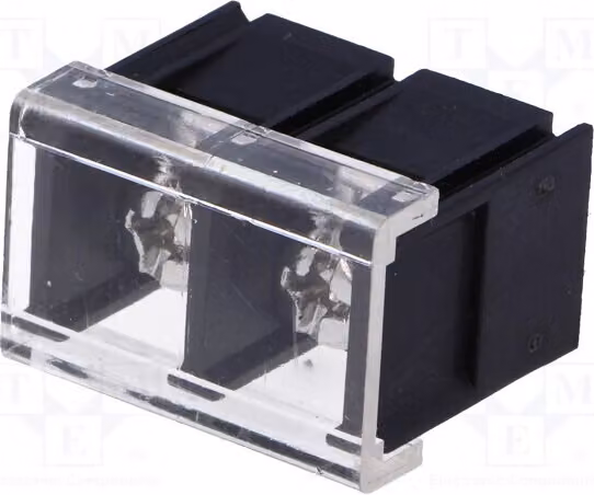 1 x Profilo di fissaggio per cavi da 4 mm² modello DG58C-B-02P-13-00A. Profilo di fissaggio per cavi: 2 elementi dritti da 10 mm