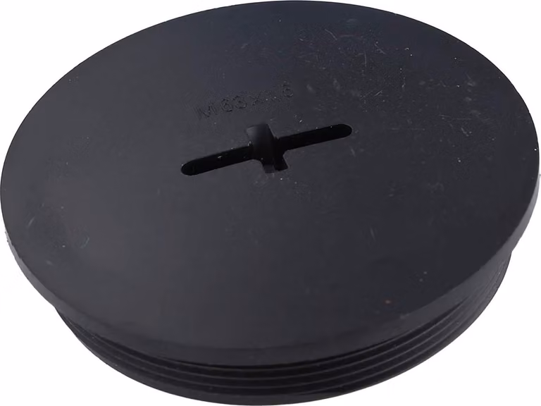 Tappo cieco WISKA M63x1,5 KBR-M63 rotondo con intaglio a croce incl. O-ring poliammide (PA) lunghezza filettatura 12,0 mm - 1 pezzo