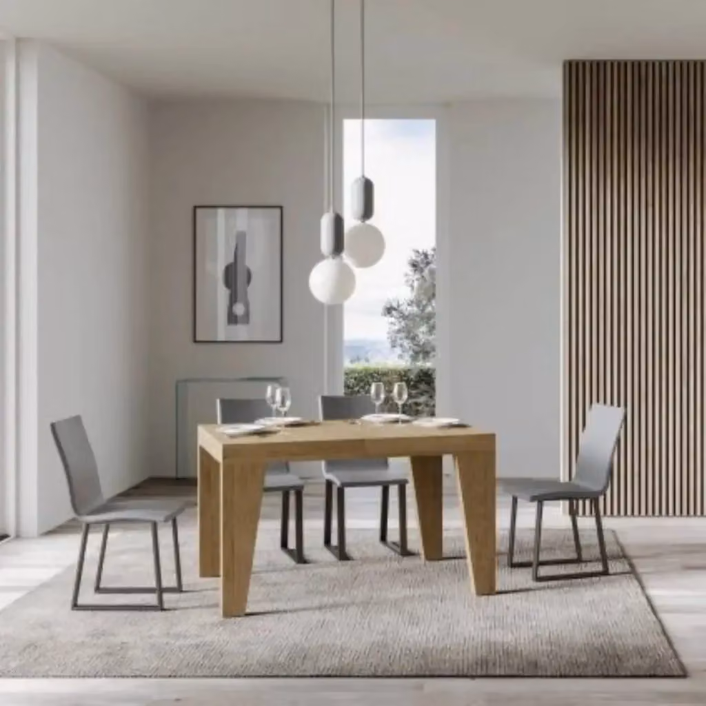 Tavolo allungabile moderno Itamoby Naxy colore quercia natura L/P: 130/390 x 90 cm – 2