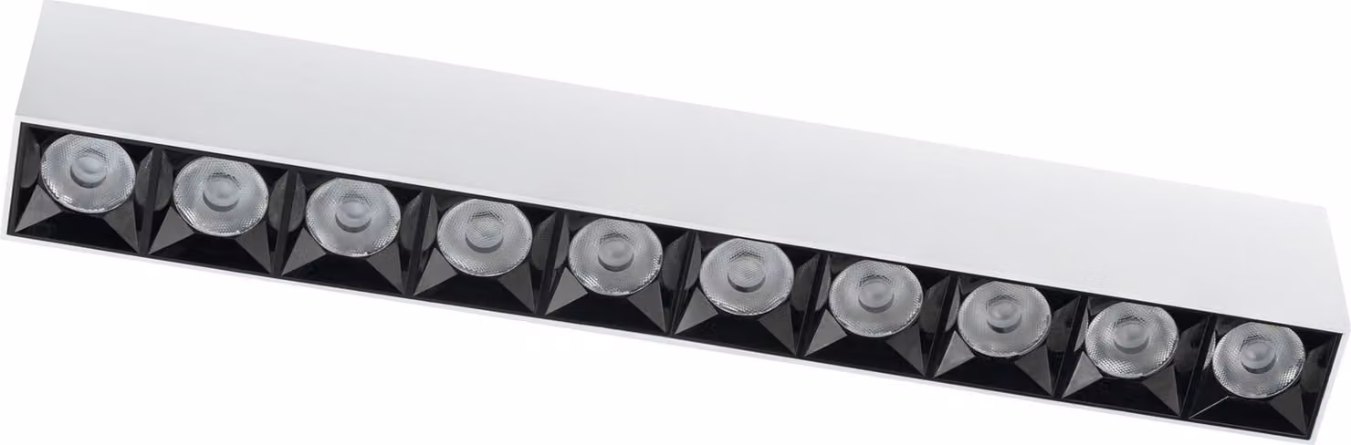 Faretto LED MIDI bianco 40 W, bianco neutro 3500 lm, alluminio, dimensioni: 6,6 x 38,5 x 4,2 cm, IP20, Nowodvorski Lighting