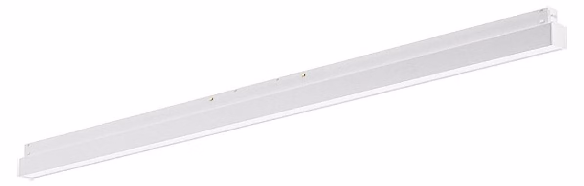 Modulo LED Lineare 36W 3000K 2515lm 48V per Binario, Diffusore Policarbonato, Alluminio Bianco Opaco, Non Dimmerabile - GEA Luce
