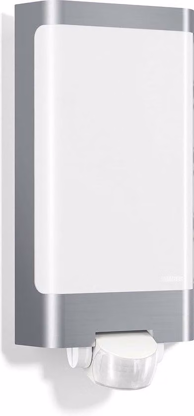 Lampada da esterno a LED con sensore di movimento a 180 gradi - Acciaio inossidabile, bianco caldo, 9,3 W