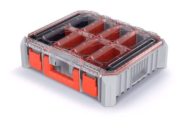 organizer con divisori 44,5x36,8x12,2cm C BLOCK BRIDGE KCBB4540S-4C grigio Kistenberg