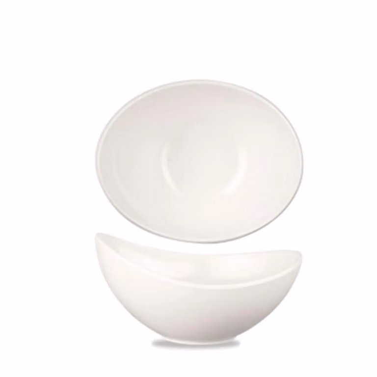 Insalatiera piccola bianca in porcellana diametro 20 cm linea Melamine 4 pezzi