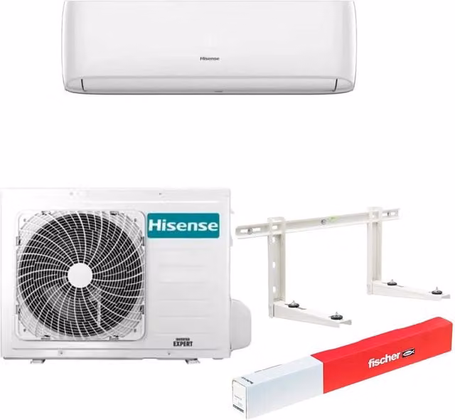 Condizionatore climatizzatore split smart hisense wi-fi completo staffe parete *** potenza 12000 btu/h, confezione 1