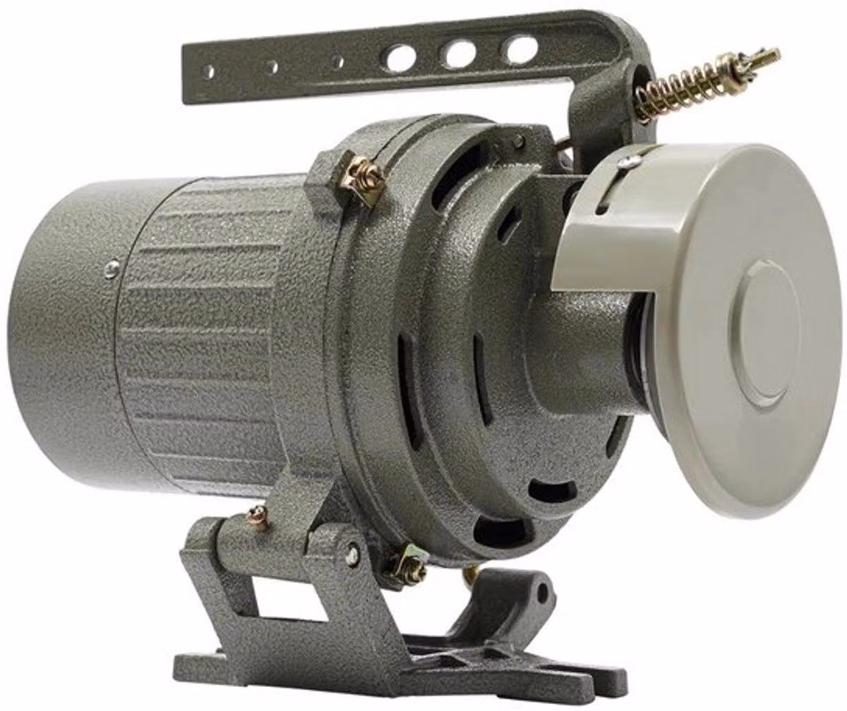 Motore per macchine da cucire industriali da 400W - motore a frizione monofase con trasmissione continua, colore grigio