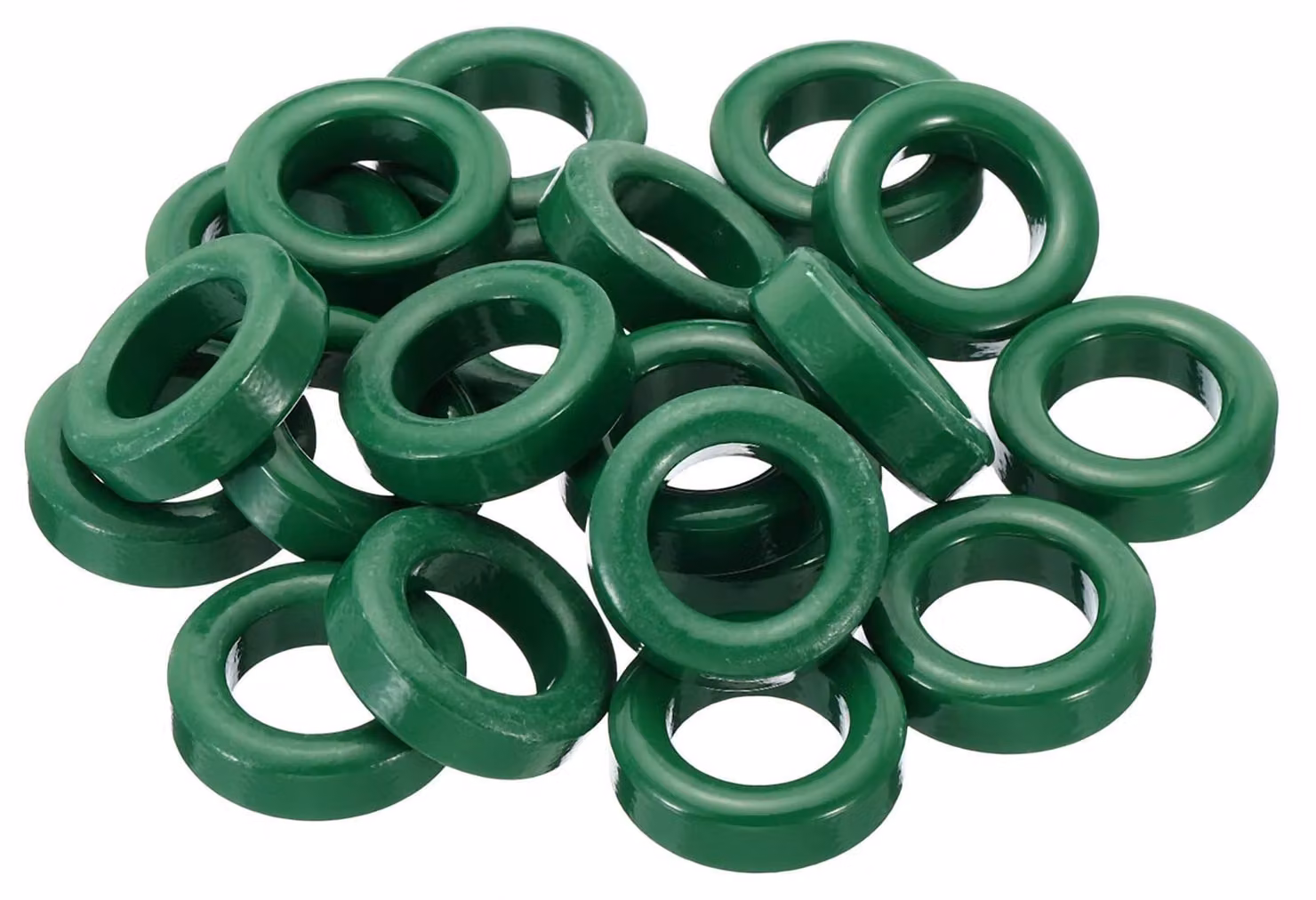 Nuclei toroidali in ferrite, 20 pezzi, dimensioni 22x14x6,5 mm, colore verde, per schermatura EMI/RFI