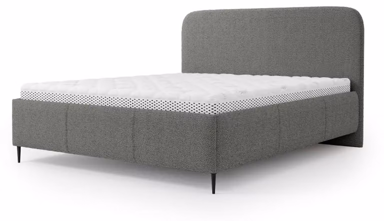 Letto imbottito con contenitore Edi Steinnebel, dimensioni 180 x 200 cm