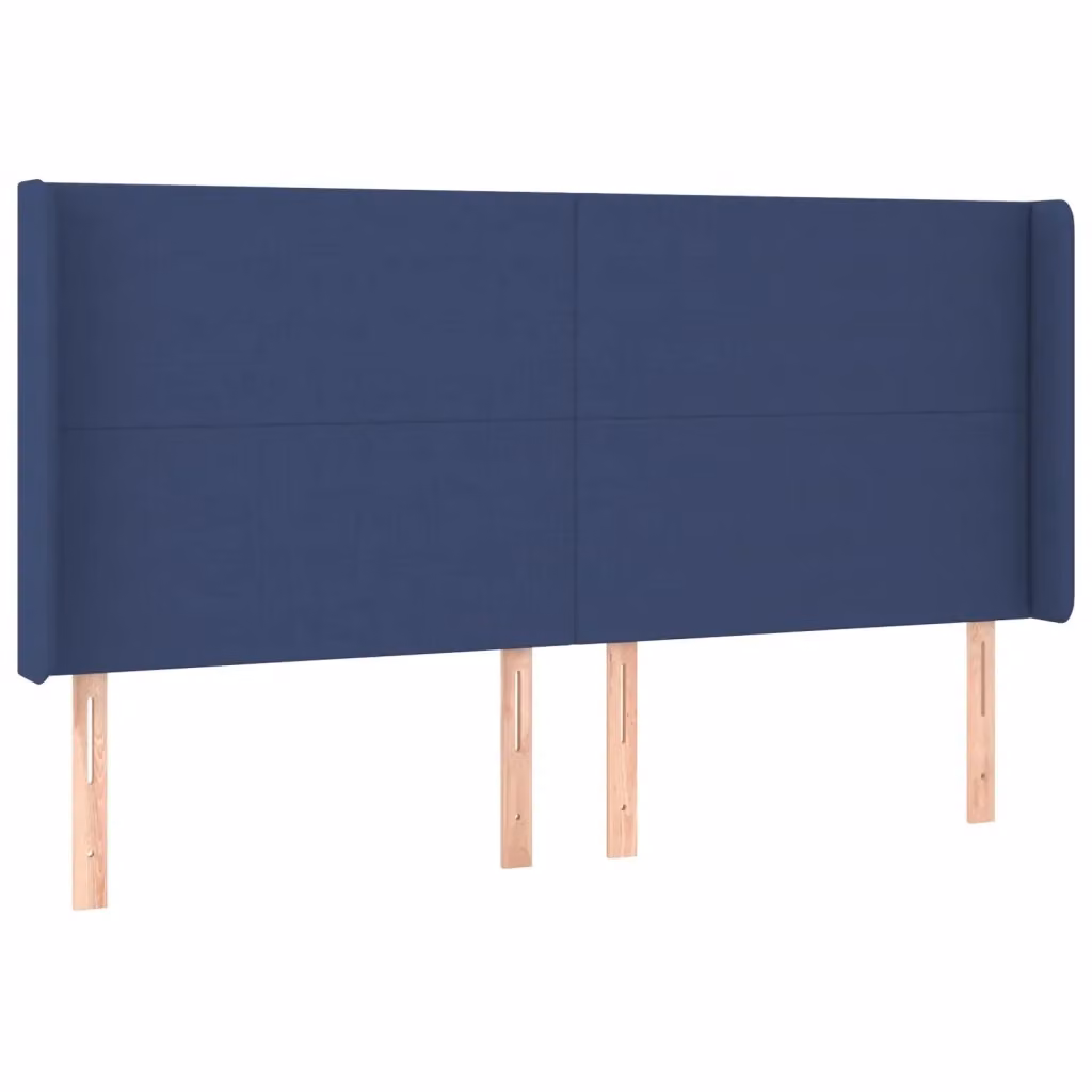 Testiera ad orecchio Design Mania in tessuto blu L: 183 cm, P: 16 cm, H: 118-128 cm – 2