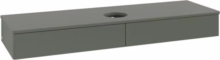 V&B Mobiletto senza struttura frontale, con illuminazione Antao 160x50cm, WBP colore Lac, lea gre. m Lac