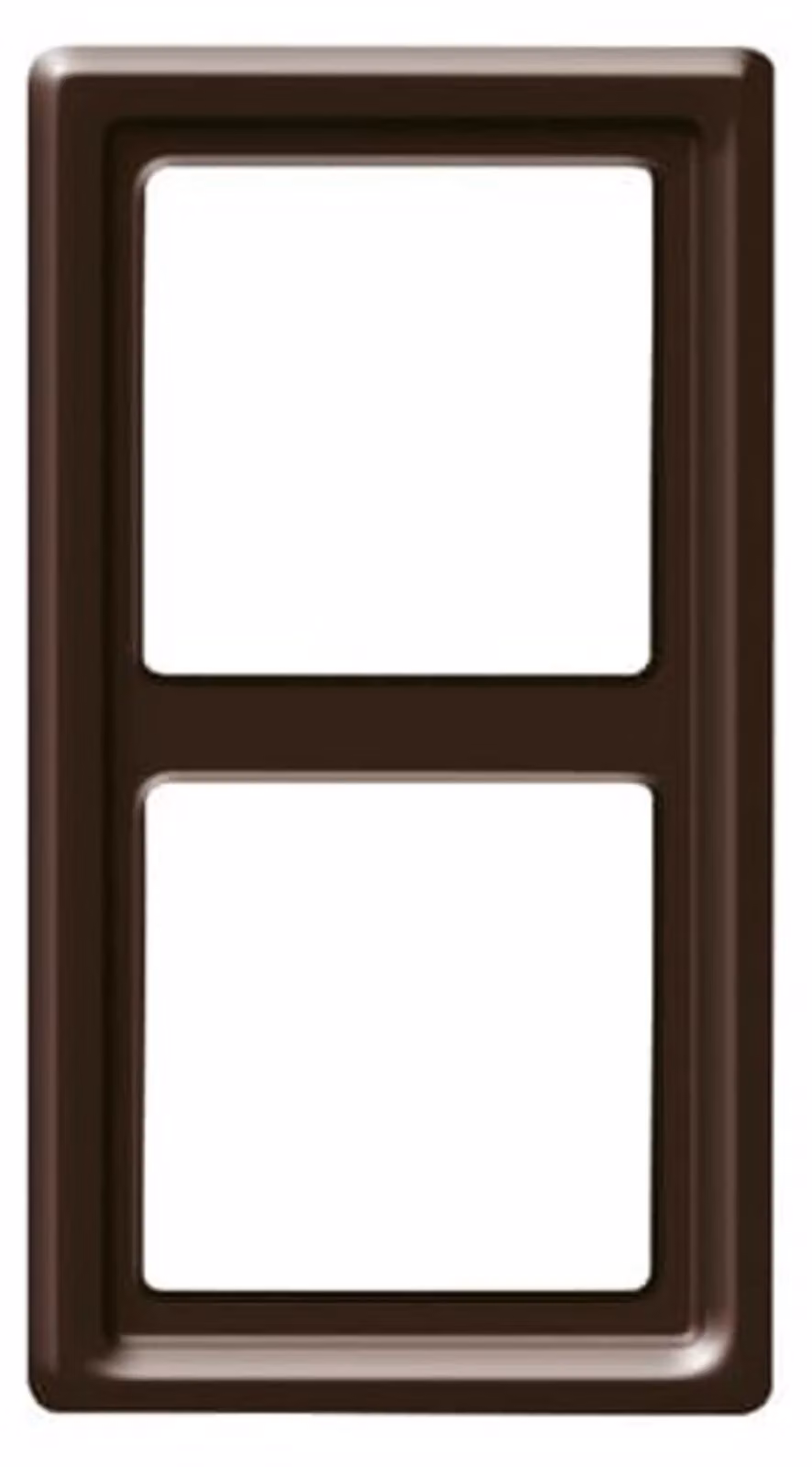 Cornice Busch-Jaeger a 2 ingressi marrone, da incasso, per tutte le stagioni 2102-31