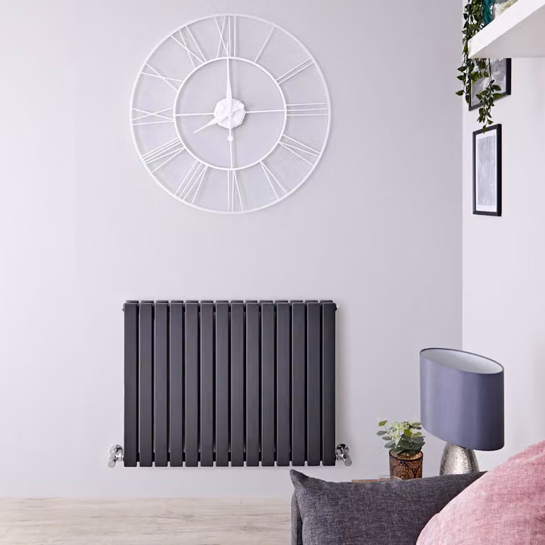 Radiatore Orizzontale Design Antracite 635x834mm 1030W - Alta Resa - Stile Moderno - Sloane