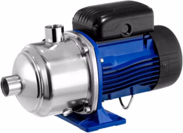 Pompa Elettrica Centrifuga Multigirante Lowara 3 HP 2,2 kW 400 V Noryl Blu in Acciaio Inox