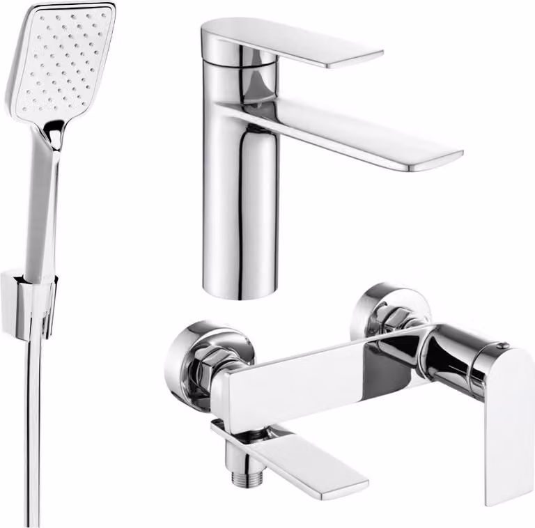 Mexen Zero R62 set vasca da bagno, cromo - 71103R62-00