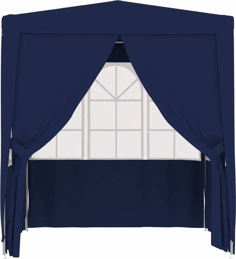 Gazebo Professionale con Pareti 2x2 m Blu 90 g/m²