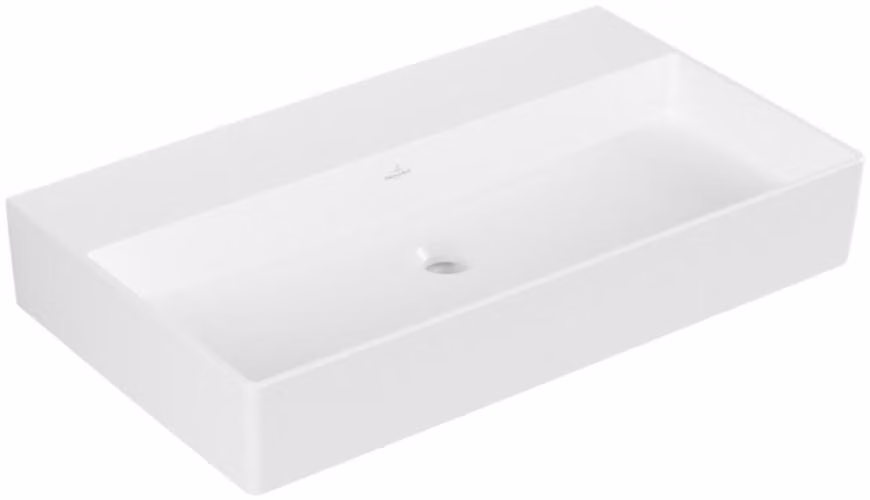 Villeroy & Boch Memento 2.0 lavabo mural, sans trou pour robinet, sans trop-plein, poncé, 800x470mm, 4A228FRW, 4A228FRW