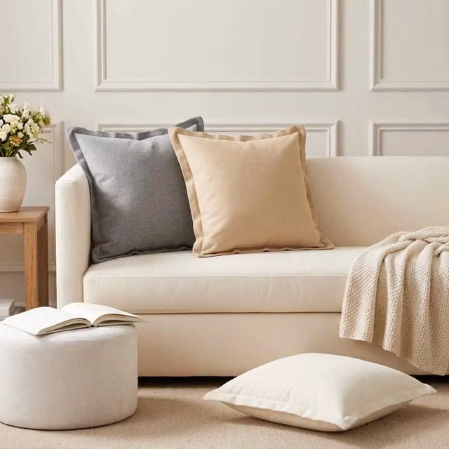 Cuscino con cuscino HOUTEN 12 pz Bianco Lino 935064