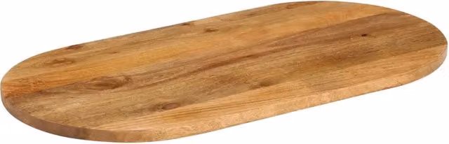 Piano Tavolo | Superficie Tavolo | Piano Scrivania 110x50x3,8 cm Ovale in Legno Massello di Mango