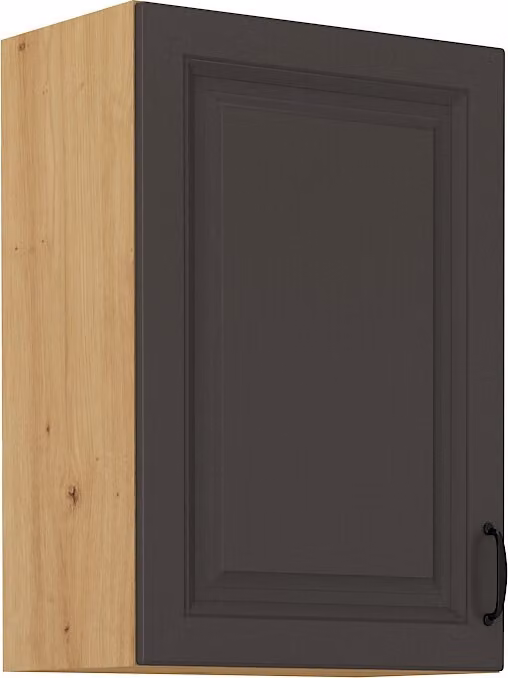 Armadietto superiore da cucina SOPHIA - larghezza 50 cm, grigio scuro / rovere artisan