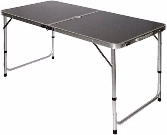 Tavolo da campeggio pieghevole 120x60 cm - Tavolo regolabile in 3 posizioni per 4-6 persone