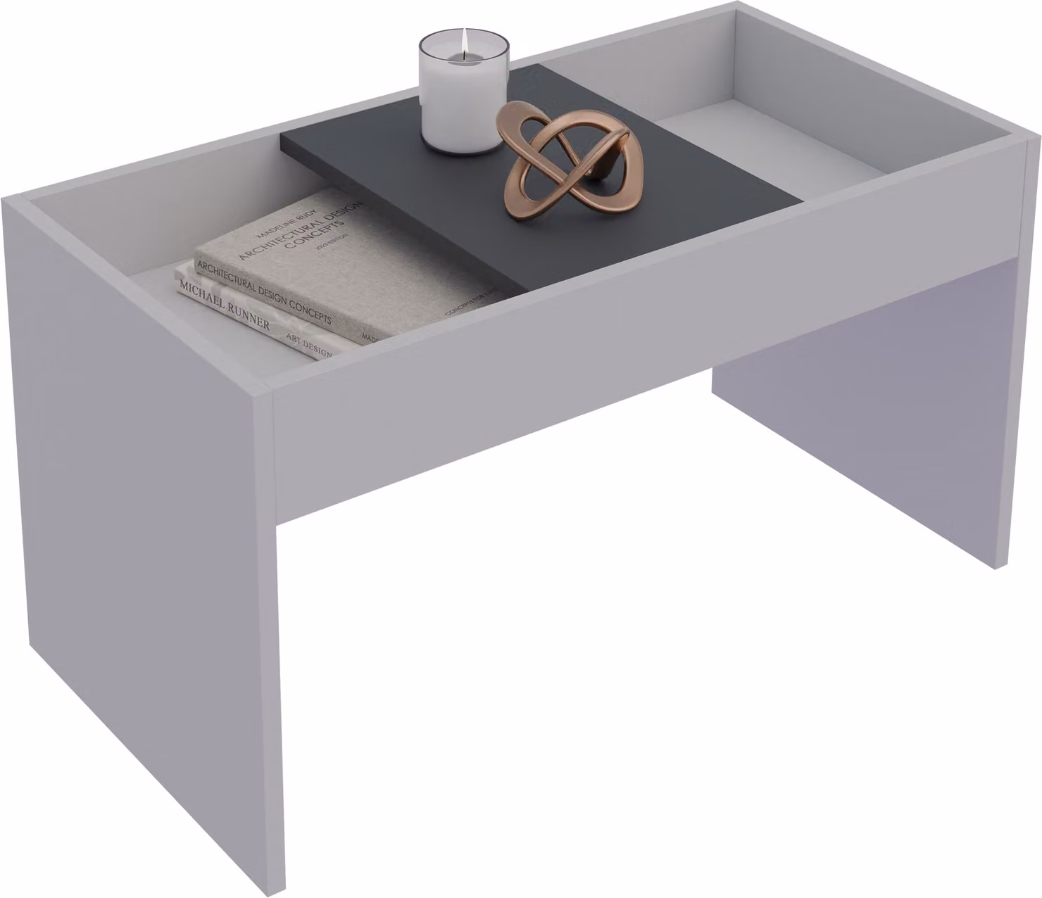 Tavolino in legno | Tavolino semplice | Dimensioni ca. H. 39 x W. 71 x D. 36 cm | Tavolino da salotto | Tavolino - Mantila
