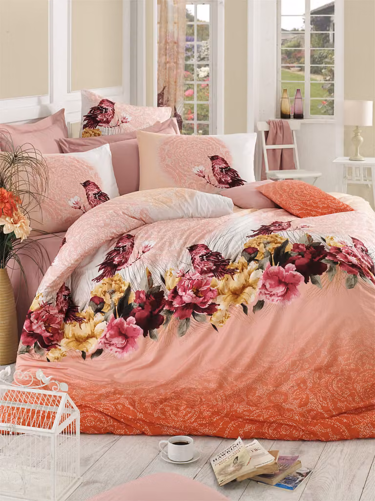 L'Essentiel Linge de Maison, Adal- PRL2211, Rosa, Copriletti, 100% cotone rinforzato