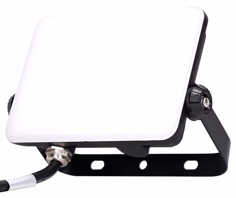 Faretto LED da 30 W, 6500 K, luce bianca fredda, diffusore opaco, corpo nero
