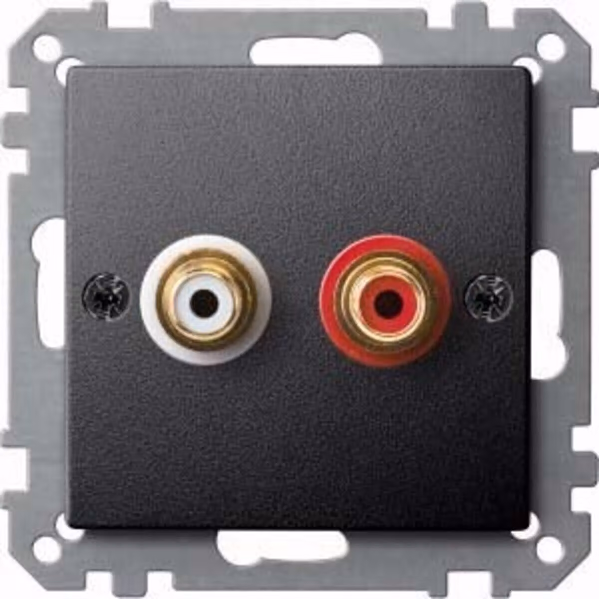 Presa per collegamento audio, antracite, Sistema M