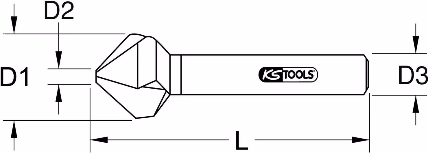 KS Tools 336.0077 Punta per sbavare Punta per sbavare 1 pz