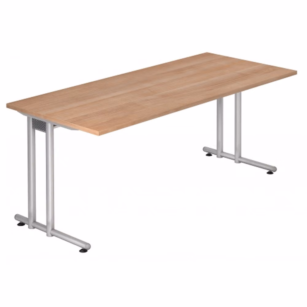 HAMMERBACHER NS19 Schreibtisch nussbaum rechteckig