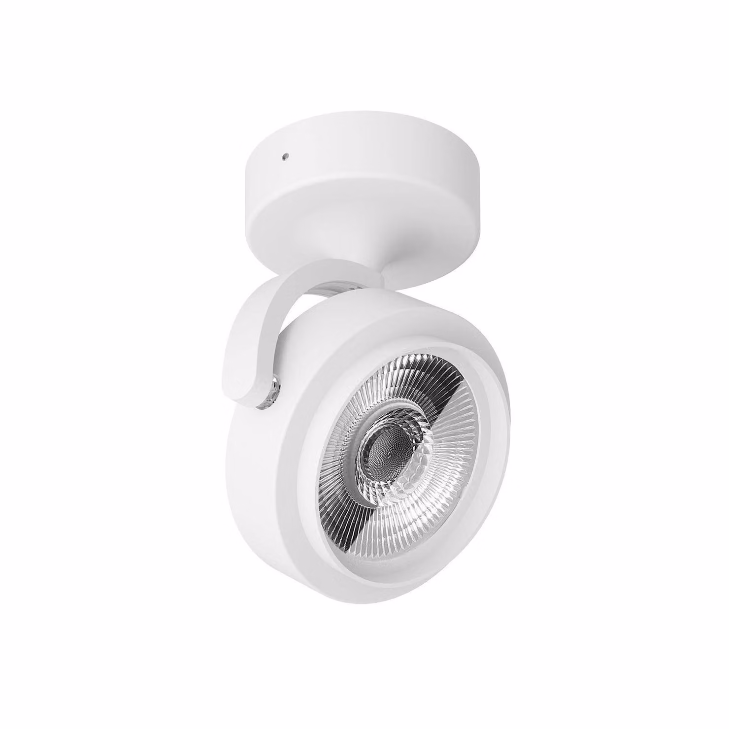 Linea Light Faretto da soffitto LED Eta, angolo di emissione 39°, bianco, 3.000 K, Eta, Bianco / Opale, Soggiorno / Sala da pranzo, Alluminio