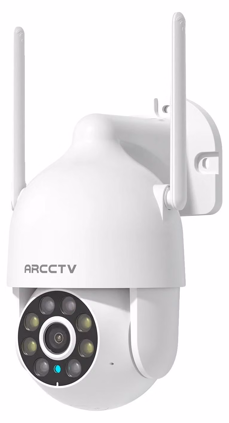 Telecamera di sicurezza, risoluzione 2304 x 1296P, impermeabile, angolo di visione 85°, audio bidirezionale, tracciamento intelligente