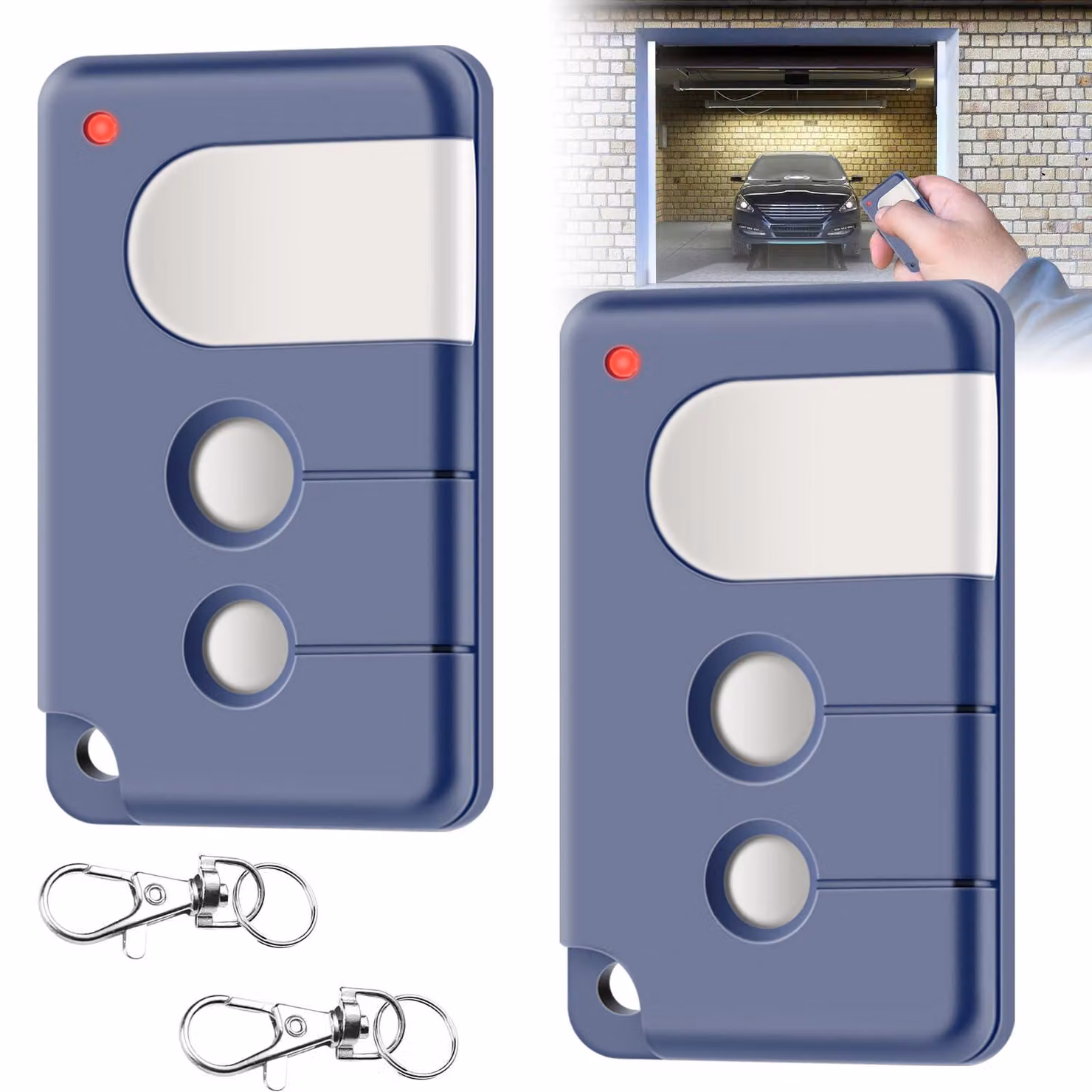 Telecomando per cancelli automatici Garagedeuropener, frequenza 433,92 MHz, confezione da 2 pezzi