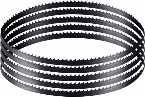 Lama di ricambio VEVOR per sega a nastro in acciaio al carbonio, colore argento, L: 1511 mm, P: 6,35 mm, H: 0,35 mm, 6 TPI, 15 HRC