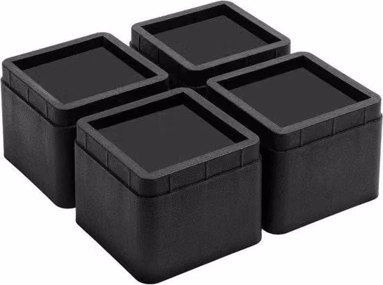 Set di 4 livellatori per mobili Famanu - Robusti alzascavalletti, impilabili e regolabili - 5 cm