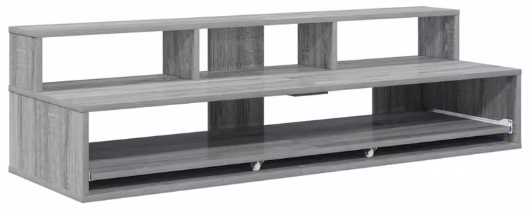 Scrivania da studio Sonoma grigio, dimensioni 110 x 42,5 x 36 cm, realizzata in legno composito