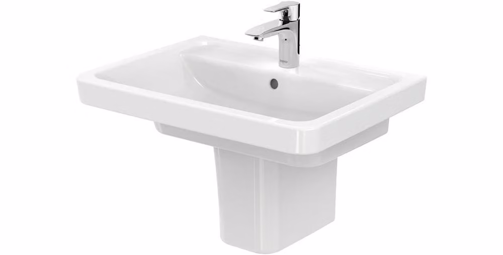 TOTO CF demi-colonne pour lavabos CF, avec kit de fixation, 200x290x295mm, LW136HFY, LW136HFY