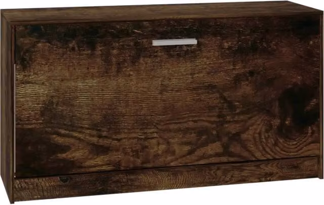 Panca portascarpe/stivali cassettiera scaffale mobiletto portaoggetti per ingresso 80 x 24 x 45 cm legno ingegnerizzato marrone 02_0022920