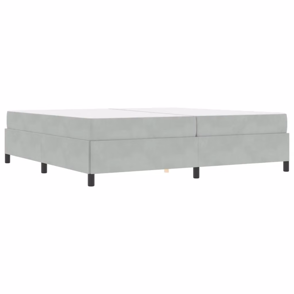 Struttura letto imbottita vidaXL in tessuto grigio L/P/H: 200 x 200 x 280 cm – 2